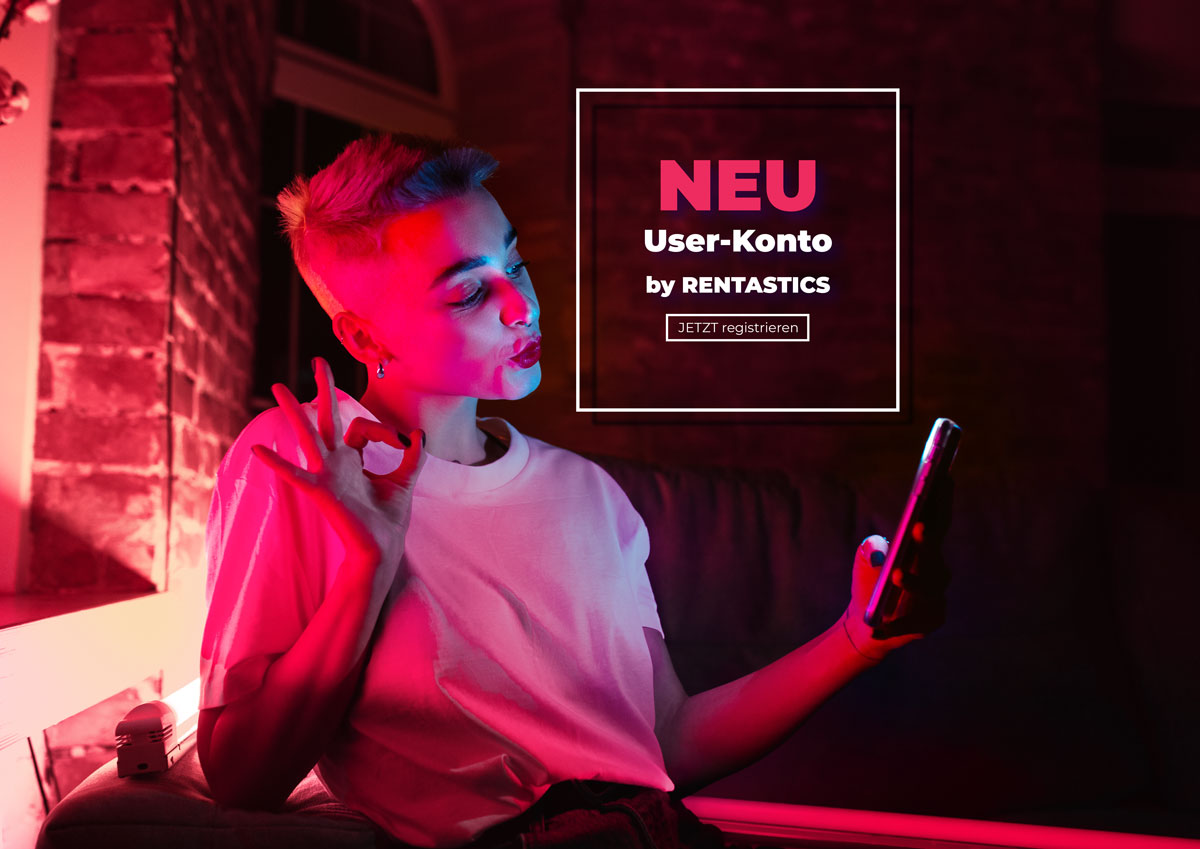 Neues RENTASTICS User-Konto online.